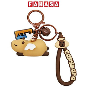 Móc Khóa Nhựa Capybara Cánh Thiên Thần - ZooZoo 7501