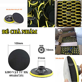 Mua Đĩa chà nhám đế tròn nhựa đánh bóng tự dính gắn máy mài chà bóng