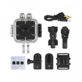 SQ12 1080P HD Mini Sports DV Camcorder Action Camera With Night Vision/ Motion Detection/ 155° Wide Angle Lens/ 30m
