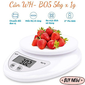 Mua Cân Tiểu Ly Điện Tử Nhà Bếp Mini 5kg 1g WH B05 - Cân Điện Tử Nhà Bếp Dùng Làm Bánh Độ Chính Xác Cao