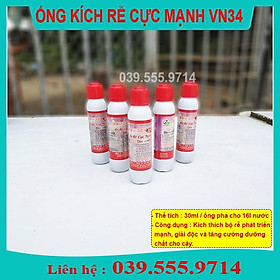 Hình ảnh Chế Phẩm Kích Thích Sinh Trưởng VN34 30ml- Tăng cường phát triển vi sinh vât, cải tạo đất dưỡng chất cho cây