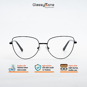 Gọng kính cận, Mắt kính giả cận kim loại Form vuông thời trang Nam Nữ Avery Harley - GlassyZone