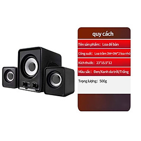 Mua Bộ 3 Loa Vi Tính PC Cao Cấp 2.1 - Loa vi tính Âm Bass Echo Hay - Nhỏ Gọn-Bass Cực Mạnh Giao hàng nhanh
