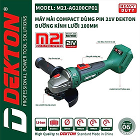 Mua COMBO Máy Mài Góc Dùng Pin Dekton M21-AG100CP01 KÈM 1 PIN M21-B3000 + 1 SẠC M21-S20 DEKTON - KM_T8 -HÀNG CHÍNH HÃNG