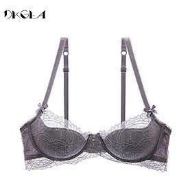 Thời Trang Trẻ Trung Cô Gái Áo Ngực Plus Kích Thước D E Cup Mỏng Quần Lót Cotton Sexy Áo Hồng Quần Lót Ren Push Up áo Lót Ngực Thêu - 70A