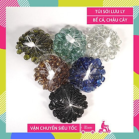 Mua Túi sỏi thủy tinh sắc màu đặt bể cá  chậu cây  trang trí nhà cửa đủ màu - Túi 250g
