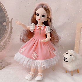 Hình ảnh Búp bê Barbie 3D 30cm xinh xắn cho bé gái