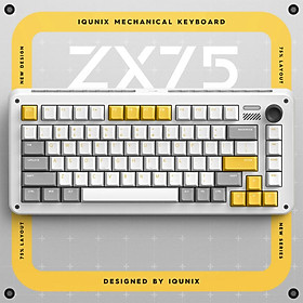 Mua Bàn phím cơ IQUNIX ZX75 Gravity Wave Wireless RGB - Hàng Chính Hãng