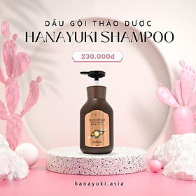 Dầu gội Hanayuki Shampoo giúp sạch gàu, chắc khoẻ, suôn mượt, nuôi dưỡng mái tóc bồng bềnh
