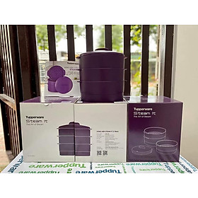 Mua Xửng Hấp Steam It 3 Tầng màu tím Tupperware - Hàng chính hãng