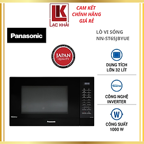 Mua Lò vi sóng điện tử Panasonic NN-ST65JBYUE -Dung tích lớn 32L  Công suất 1000W  20 thực đơn tự động  Bảng điều khiển điện tử tiếng Việt  Inverter tiết kiệm điện năng -Hàng chính hãng - Bảo Hành Chính Hãng 12 tháng