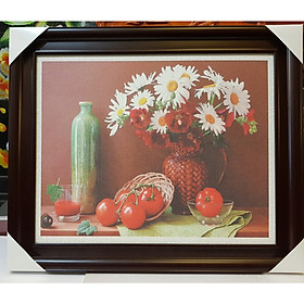 TRANH LỤA -TĨNH VẬT (Tranh treo nhà ăn, nhà bếp)