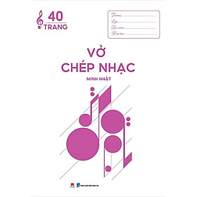 Vở Chép Nhạc 40 Trang (Bìa Hồng) - HH