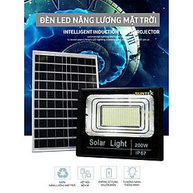 Mua Đèn đường năng lượng mặt trời  Suntek 100W_200W - Chính hãng - hộp đèn nhôm đúc - thời gian sáng trên 12hr