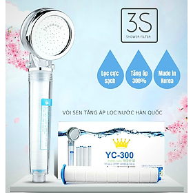 Mua Vòi sen tăng áp lõi lọc Hàn Quốc 3S - Tặng thêm 1 lõi lọc - Luva