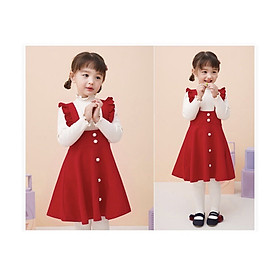 Đầm bé gái Jelispoon xuất Hàn set 2 áo và chân váy mềm mại, xinh yêu cho cô công chúa nhỏ