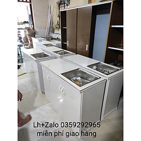 Mua Tủ bếp mini nhựa đài Loan ốp mặt gạch sẵn bồn rửa
