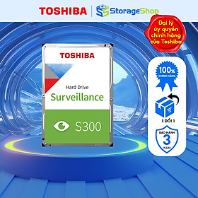 Mua Ổ cứng camera hdd Toshiba S300 Surveillance Sata 3 dung lượng 1TB/2TB/4TB/6TB/8TB/10TB loại 3.5inch hàng chính hãng