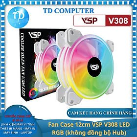 Mua Fan Case VSP V308 12cm LED RGB (không đồng bộ Hub) - Hàng chính hãng TECH VISION phân phối
