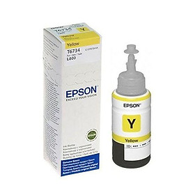 Lọ mực chính hãng Epson 673 (C13T673400)  Vàng - Hàng chính hãng 