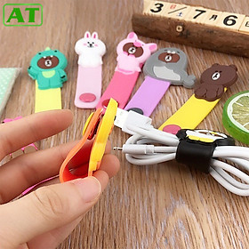 Mua Dây kẹp thu gọn tai nghe cáp sạc điện thoại laptop hình thú dễ thương