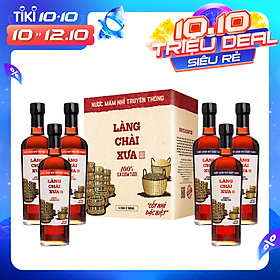 Combo 3 chai nước mắm nhỉ Làng Chài Xưa xuất khẩu nhãn xanh 500ml + 3 chai