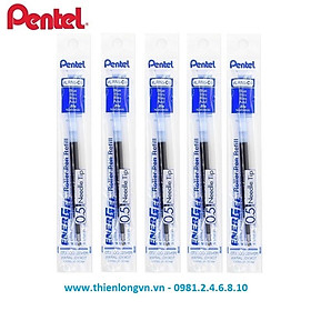 Combo 5 Ruột bút nước energel Pentel LRN5 màu xanh 0.5mm