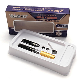 Bộ Đầu Lọc Thuốc L.á Cao Cấp, Đầu Gắn Kim Loại, Sử Dụng Lâu Dài, Tiện Lợi Nhỏ Gọn Tiện Lợi, Tặng Kèm Đầu Chuyển Loại Nhỏ Đa Năng