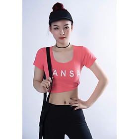 Áo Croptop tay ngắn thể thao nữ