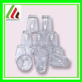 Bộ 12 ly rượu đáy bầu size nhỏ thủy tinh việt tiệp chất lượng cao 33ml
