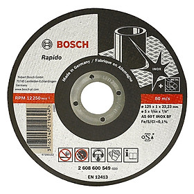 Đá Cắt Bosch (125 x 1 x 22.2mm) - Inox