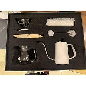 Mua Bộ pha cà phê V60/ Pour Over giá mềm Timemore C2 trắng | Đầy đủ phụ kiện