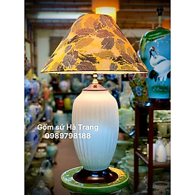 Mua Đèn ngủ decor gốm sứ Bát Tràng cao cấp men trắng