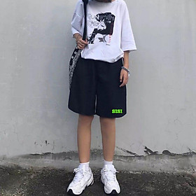 Quần short unisex nam nữ màu đen thể thao có bigsize đến 100kg