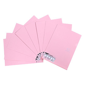 Bìa Lá Nhựa Đục Guangbo A4 9036 (8 Cái / Xấp) - Hồng