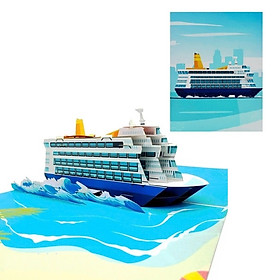 H40 - Thiệp 3D Du Thuyền – Cruise Ship Pop Up Card Viethands Giftshop 