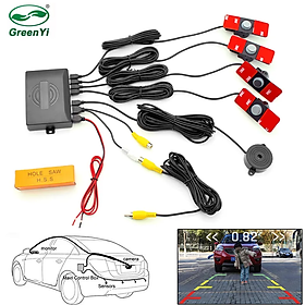 Mua Cảm biến lùi Greenyi AHD-PS001 tích hợp đo khoảng cách  đầu cảm biến 13mm  dùng cho màn hình DVD và Android chuẩn AHD - HÀNG CHÍNH HÃNG