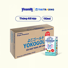 Thùng 48 hộp sữa YOKOGOLD pha sẵn 110ml