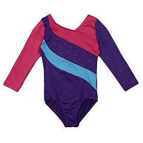 Girls Long Sleeve Leotard Gymnastics Bodysuit Dancewear Jumpsuit Ballet Costumes