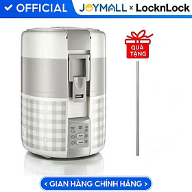 Hộp Cơm Điện Nấu Cơm, Hâm Nóng Thức Ăn Lock&Lock EJR216 2L Kèm Ống Hút Inox 304 - Hàng Chính Hãng