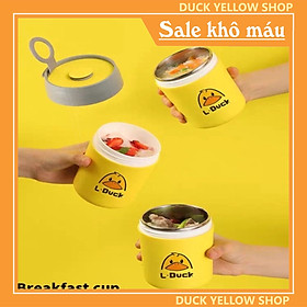 Hình ảnh Bình Ủ Cháo Giữ Nhiệt Con Vịt Vàng 450 ml Giữ Nhiệt 6-8 Giờ