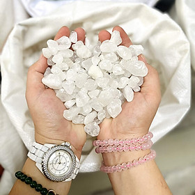 Mua Đá thạch anh trắng vụn trang trí nhà cửa  rải nền nhà  rải bể cá 1kg