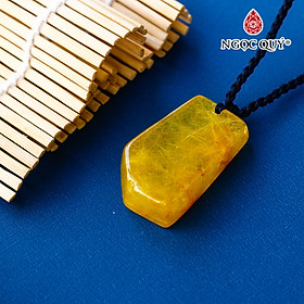 Mặt dây chuyền đá thạch anh tóc vàng - Ngọc Quý Gemstones