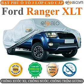 Bạt phủ xe ô tô Ford Ranger XLT vải dù 3 lớp CAO CẤP BPXOT