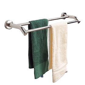 Máng treo khăn đôi cong Inox Eurolife EL-B2 (Trắng bạc)