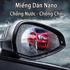 Bộ 2 miếng dán kính xe ô tô xe máy chống mờ kính chống loá chống nước cực cao