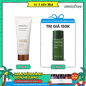 Sữa Rửa Mặt Làm Sáng Da 3 Trong 1 Innisfree Brightening Pore Facial Cleanser (150g)