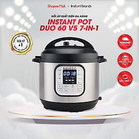 Nồi Áp Suất Điện Đa Năng INSTANT POT DUO 60 V5 7-in-1, Dung Tích 5.7L - Hàng Chính Hãng