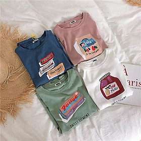 Áo thun tay lỡ Sweet Element Nam nữ Unisex️