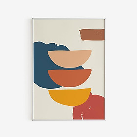 Tranh treo tường | Tranh Abstract Modern Minimalist Art, Watercolor Brush Wall Decor, Boho Art Print